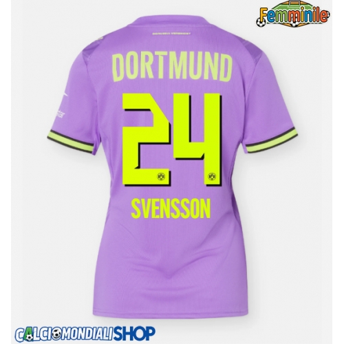 Maglie da calcio Borussia Dortmund Daniel Svensson #24 Terza Maglia Femminile 2026-27 Manica Corta